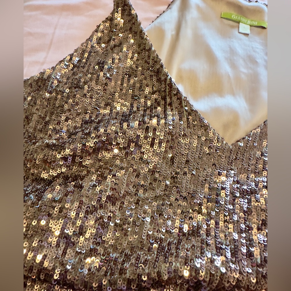 Gianni Bini Sequined Top - Large